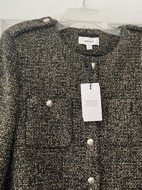 Reiss- Wynee Cropped Sparkle Jacket